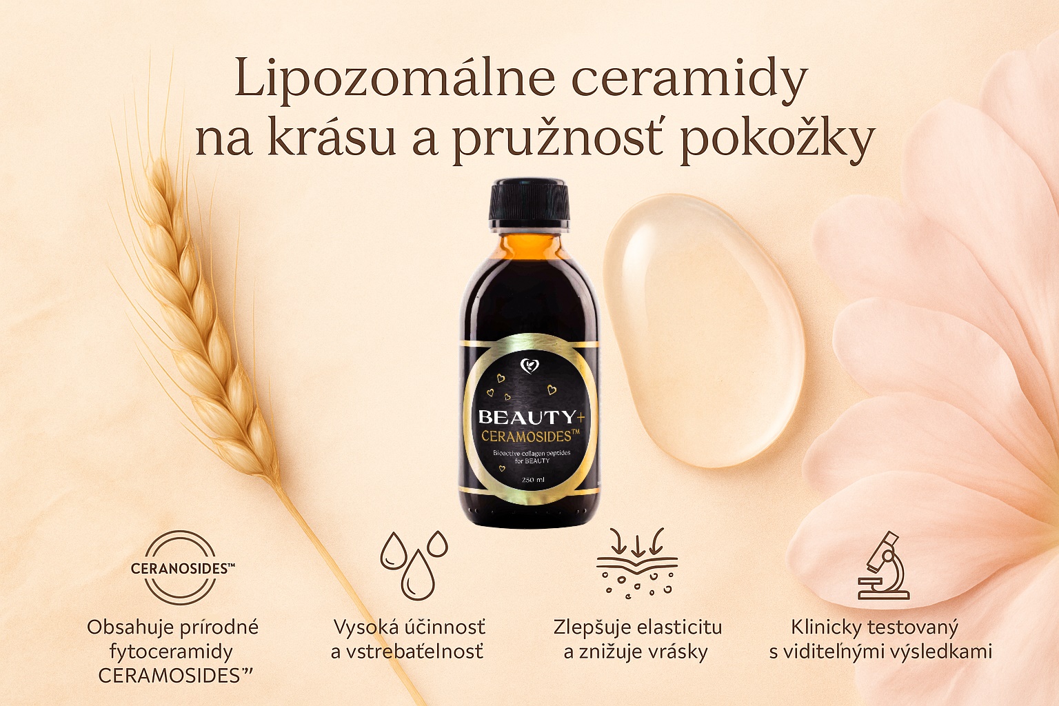 Zdrav svet beauty ceramidy pre krasu 250 ml popis
